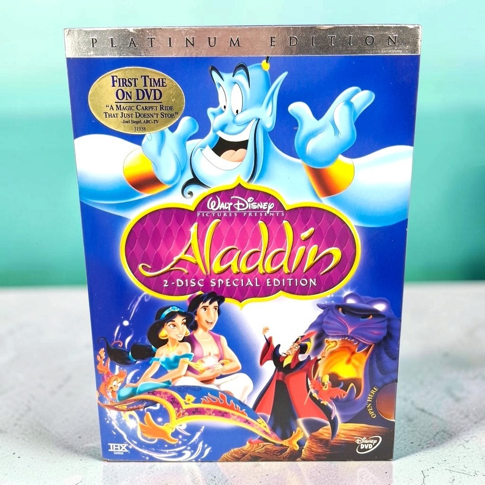 Disney Aladdin Platinum Edition 2-Disc Special Edition DVD 2004 Movie New Sealed
